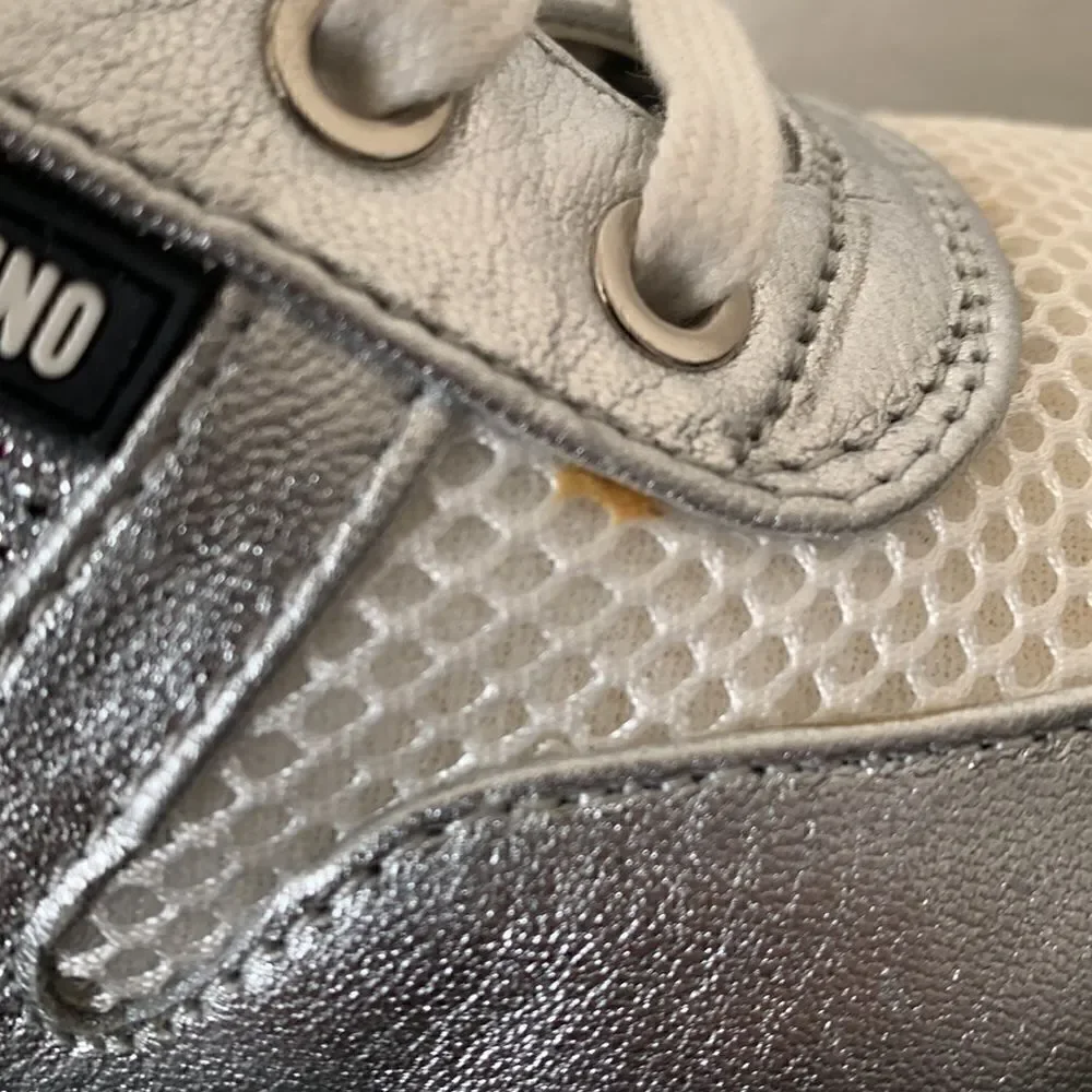 Love Moschino Trekk  leather metallic sneaker